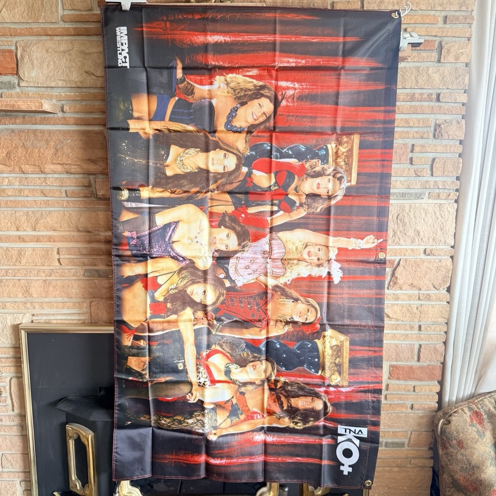 TNA Knockouts Group V-Series Cloth Banner Poster 36x58 Velvet Sky Mickie James